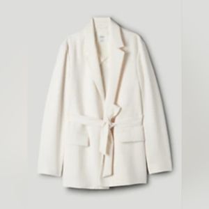 NWOT Aritzia Wilfred Esteli Blazer White Light Birch Medium $228 New